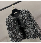 Sequins Jacket Bow Top - Piña Colada
