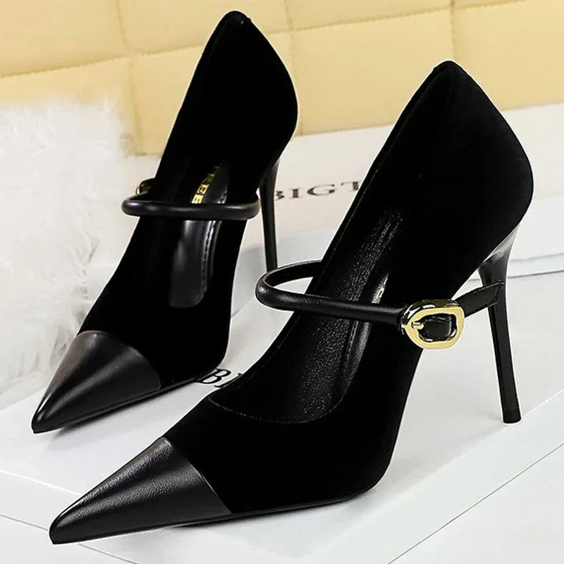 Pumps Pointed High Heels Stilettos - Piña Colada