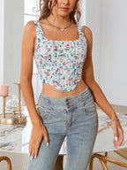 Print Corset Top Women - Piña Colada