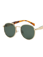 Vintage Round Metal Sunglasses - Piña Colada