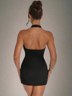 Diamond Mini Dress Women Fashion - Piña Colada