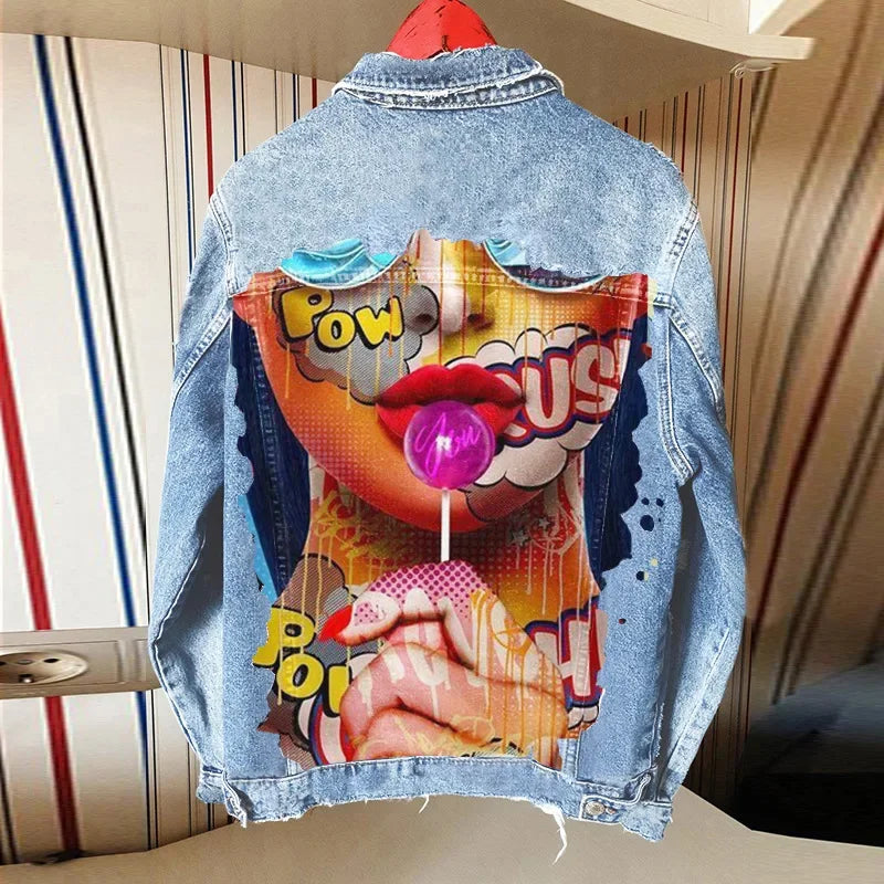 Denim Jacket Girl - Piña Colada