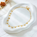 Pretty Eye Chunky Chain Necklace - Piña Colada