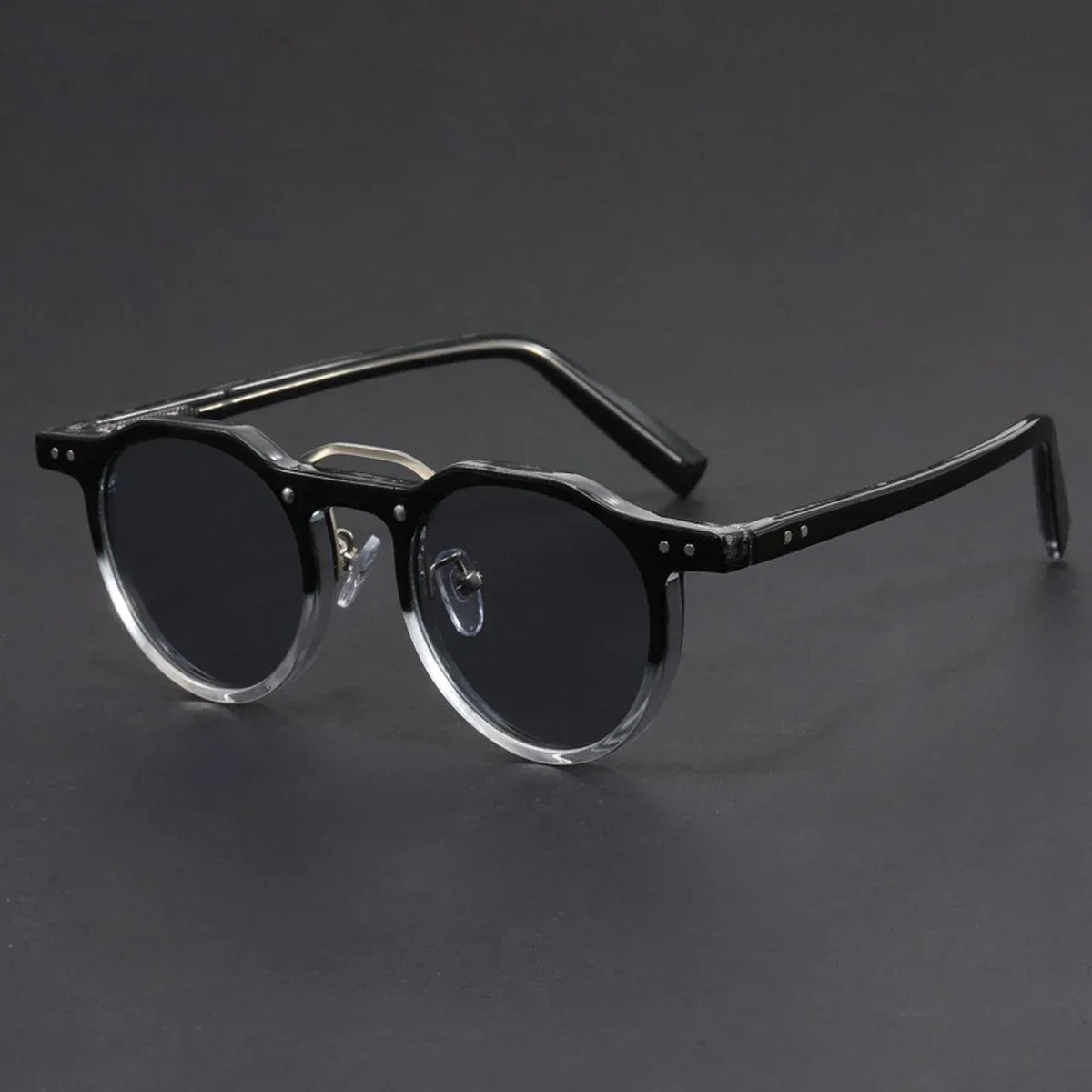 Retro Metal Frame Oval Sunglasses - Piña Colada