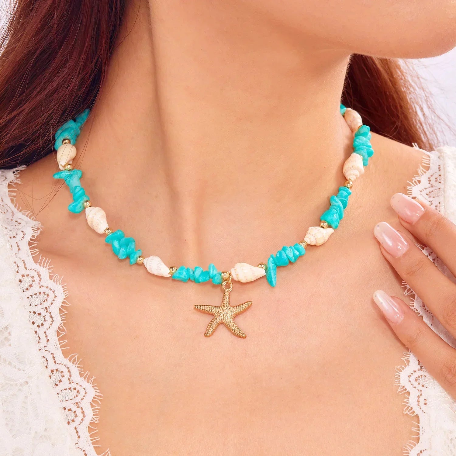 Starfish Conch Pendant