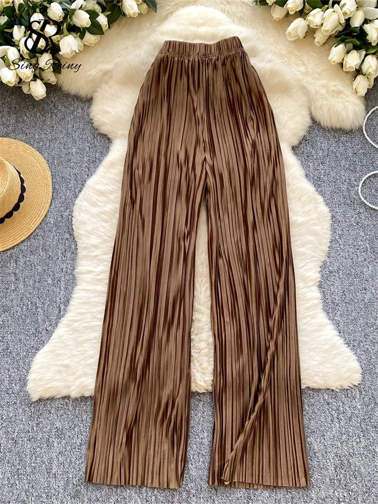 Summer Casual Pants Women High Waist - Piña Colada