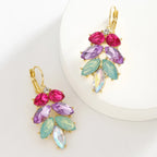 Elegant Bohemian Rhinestone Drop Earrings - Piña Colada