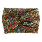 Printed Wide Elastic Headband - Piña Colada