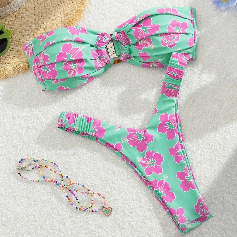 Push Up Swimsuit - Piña Colada
