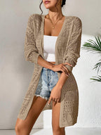 Knitted Cardigan Loose Fitting - Piña Colada