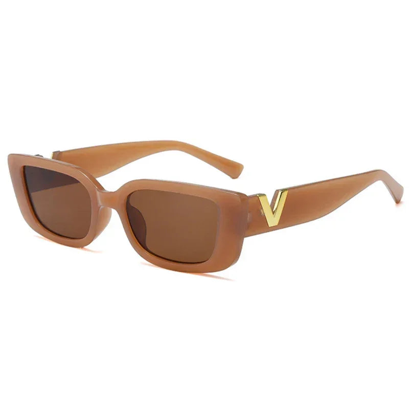 Fashion Rectangle Sunglasses Women - Piña Colada