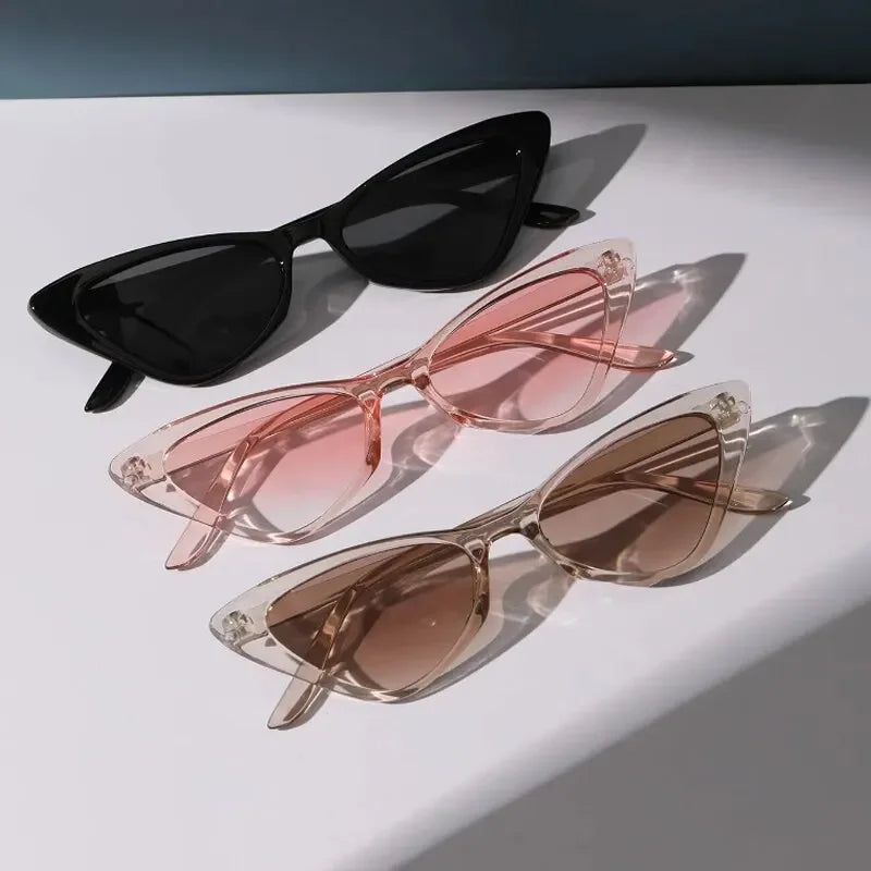 3 Pairs Small Cat Eye Sunglasses - Piña Colada