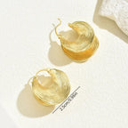Large Ear Buckle Earrings - Piña Colada