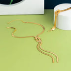 2Pcs/Set Long Snake Twisted Chain - Piña Colada