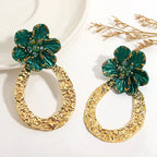 Petal Flower Water Drop Earrings