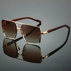 Square Metal Shades Sunglasses - Piña Colada
