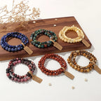 3Pcs Natural Stone Beaded Bracelets Set - Piña Colada