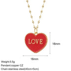 Gold Pendant Long Stainless Steel Chains - Piña Colada