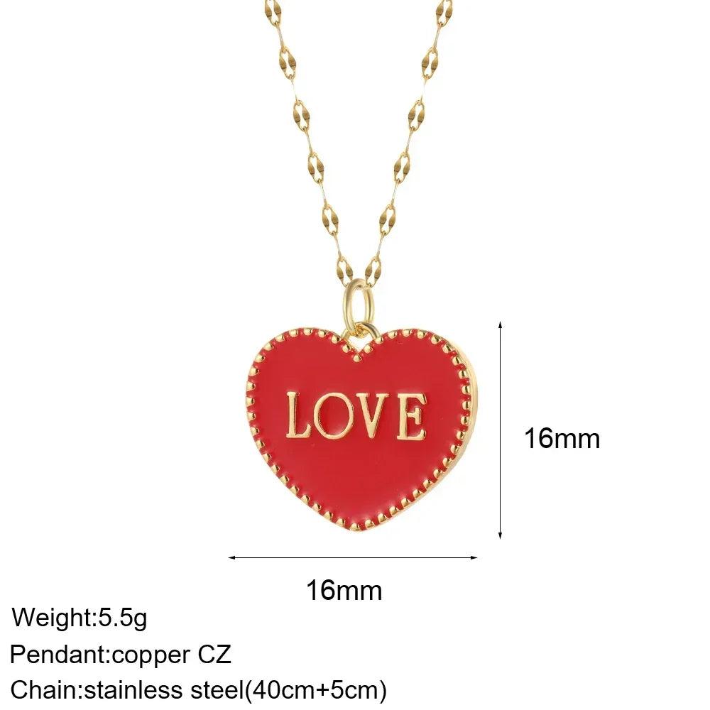Gold Pendant Long Stainless Steel Chains - Piña Colada