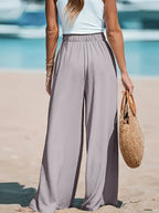 Wide Leg Loose Pants - Piña Colada