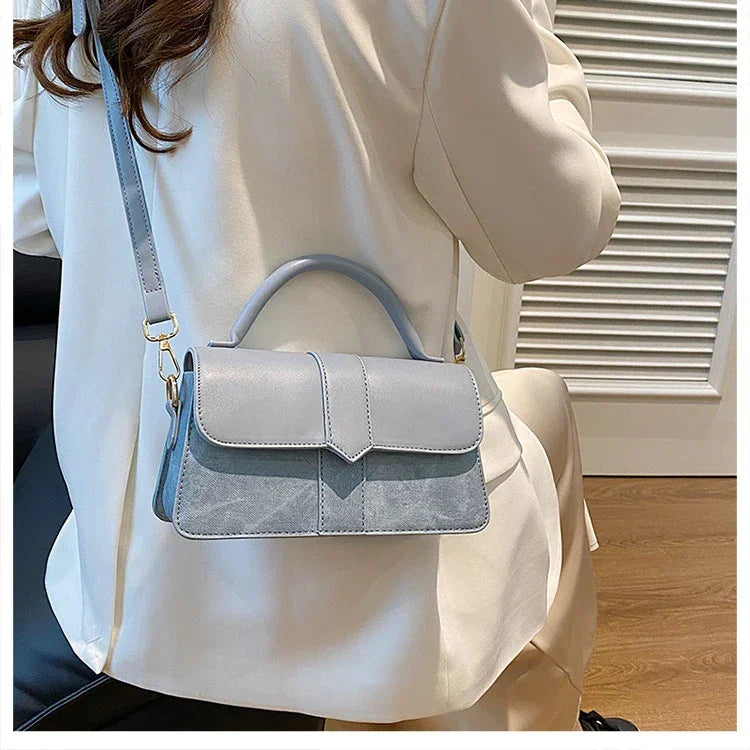Leather Shoulder Bag - Piña Colada