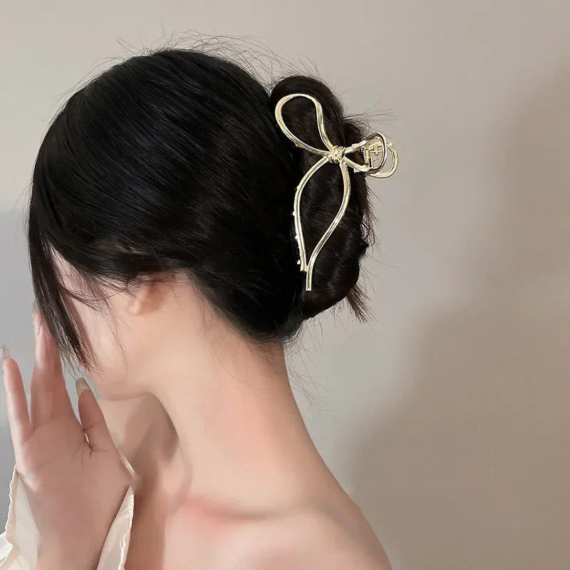 Metal Geometric Hair Claws - Piña Colada