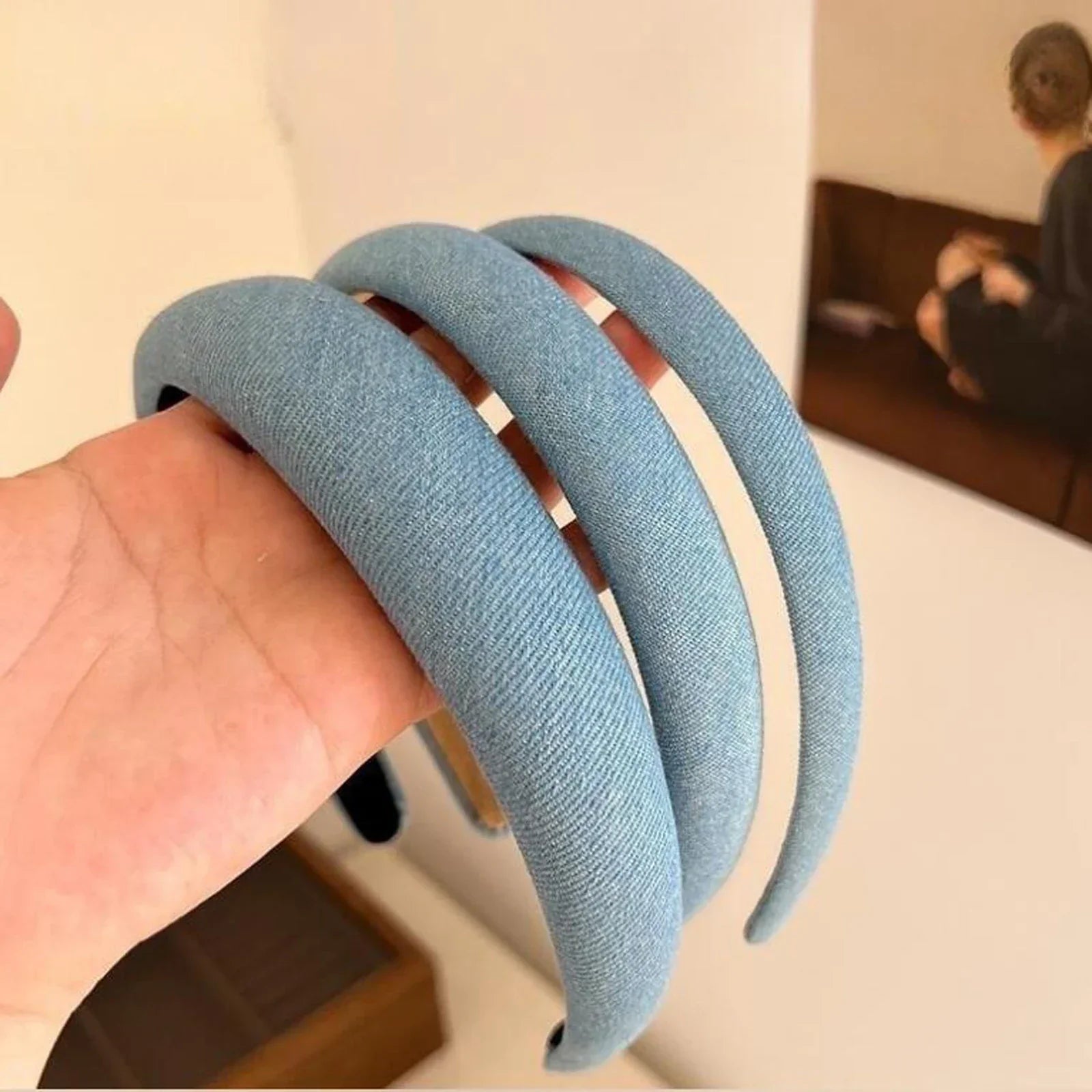 Headband Denim - Piña Colada