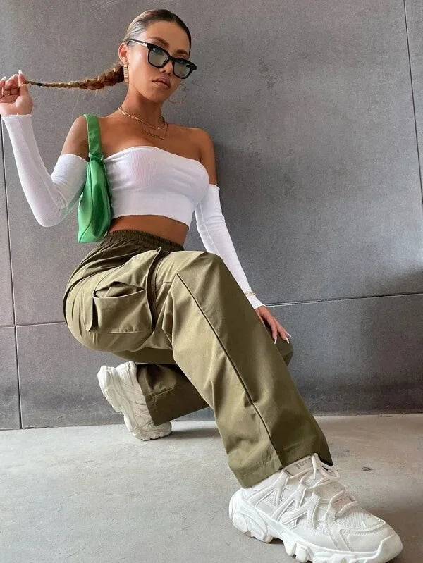 Straight Cargo Pant - Piña Colada
