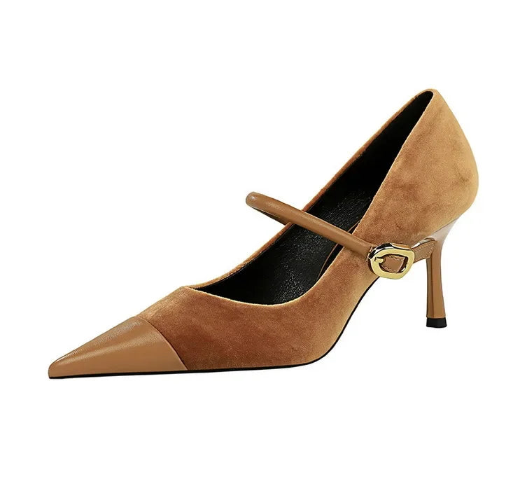 Pumps Pointed High Heels Stilettos - Piña Colada