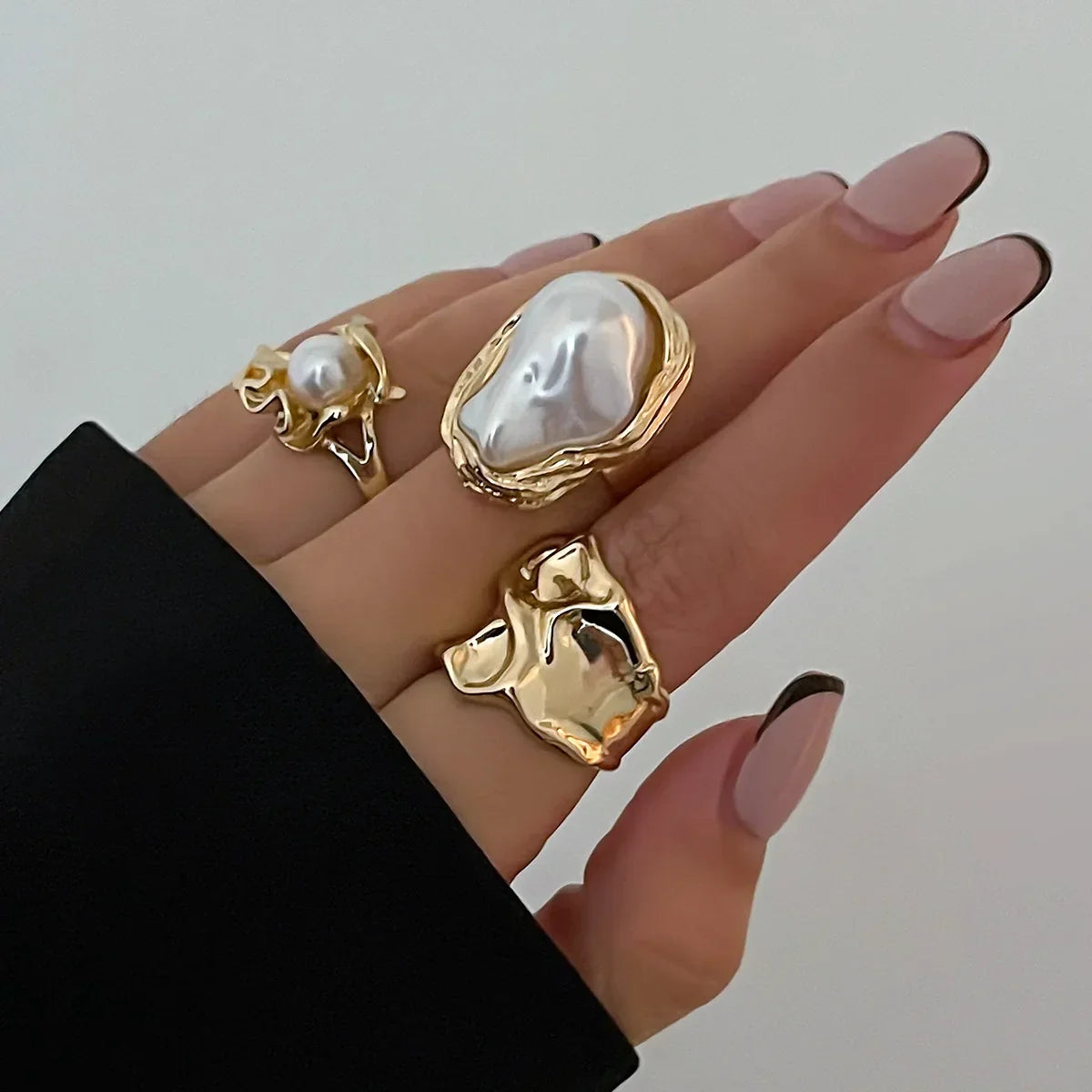 5Pcs/Set Vintage Irregular Metal - Piña Colada