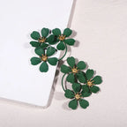 Trendy Flower Drop Earrings for Women - Piña Colada