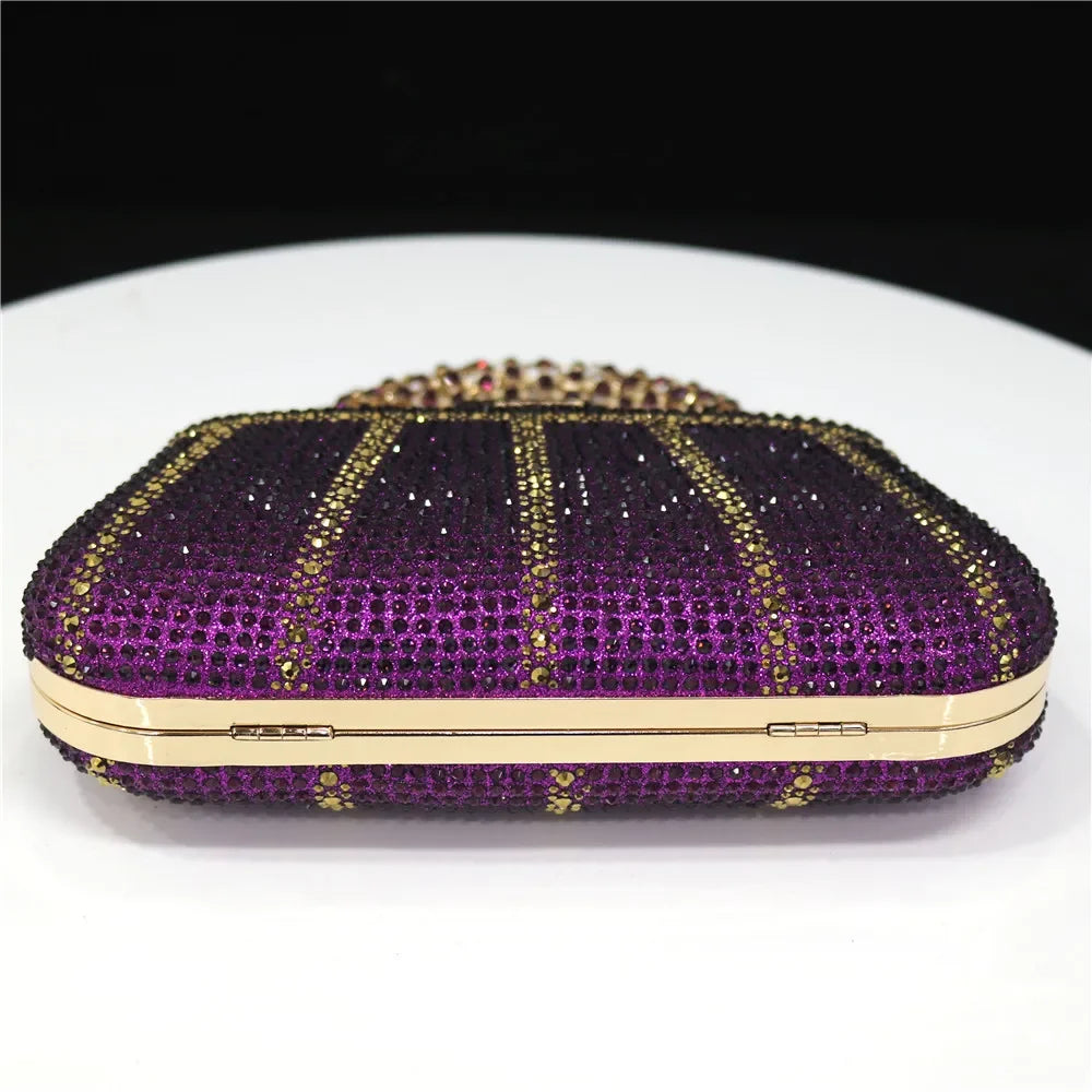 CLUTCH GLITTER BAG FOR EVENING - Piña Colada
