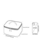 Travel Cosmetic Bag – Waterproof Polyester Makeup Organizer for Women - Piña Colada