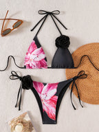 3-Piece High Waist Bikini Set with Skirt – Sexy Beachwear - Piña Colada