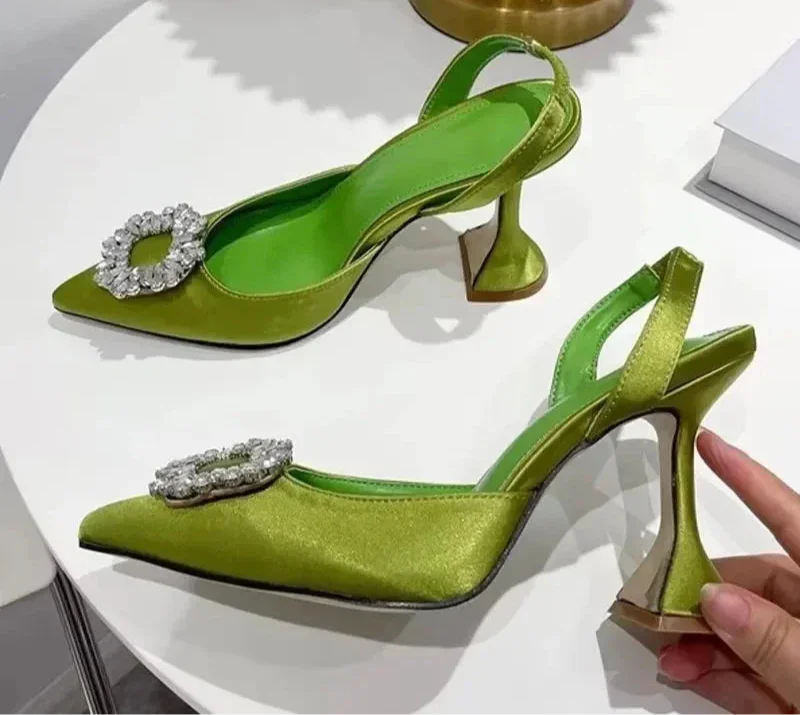 Design Silk Women Pumps Crystal - Piña Colada
