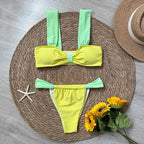 Bikini Set Solid Beachwear - Piña Colada