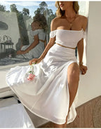 2-Piece Boho Off-Shoulder - Piña Colada