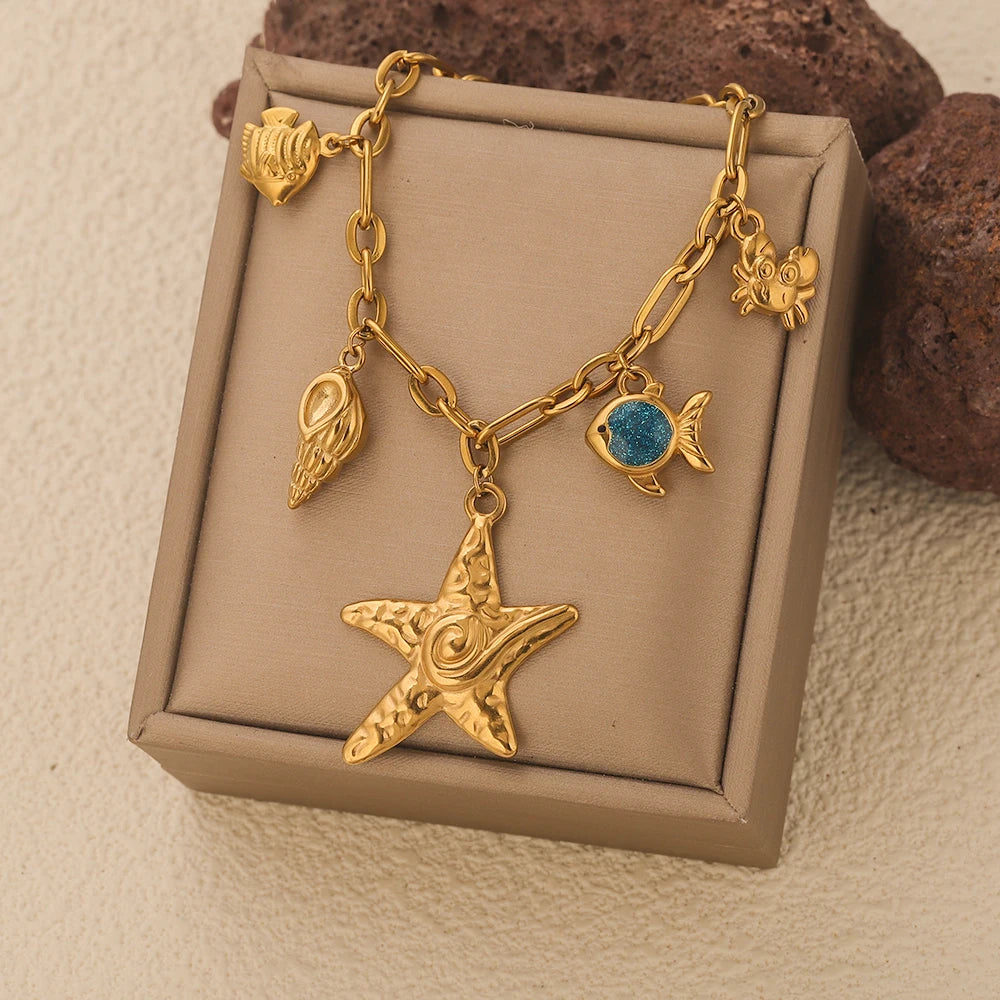 Seashell Bracelet Gold-Plated