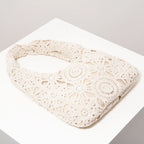 Pattern Hollow Shoulder Bag - Piña Colada
