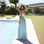 Loose Casual Wide Leg Pants - Piña Colada