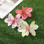 Orchid Flowers Hair Clips - Piña Colada