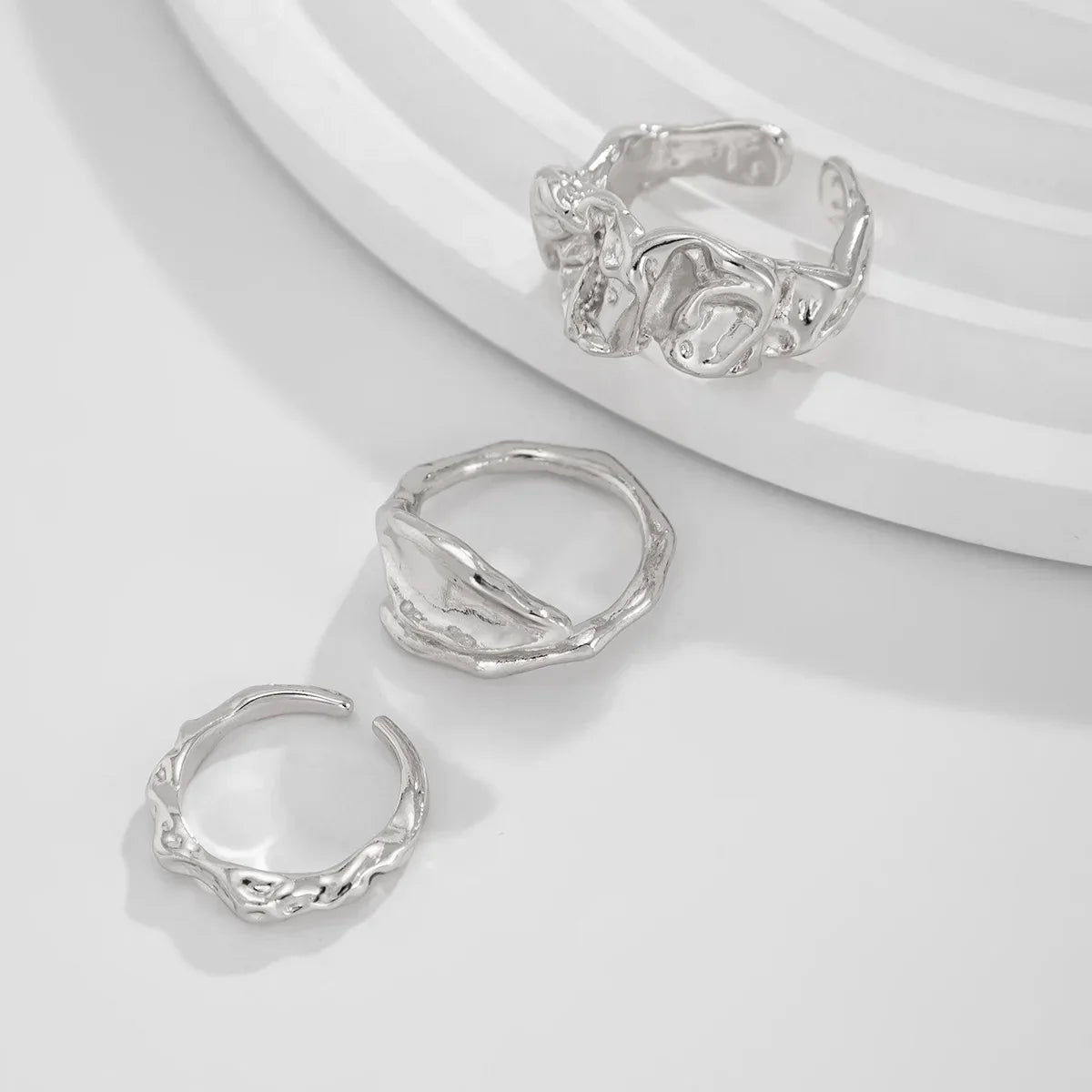 6Pcs/Set Vintage Sun Starfish Open Rings - Piña Colada