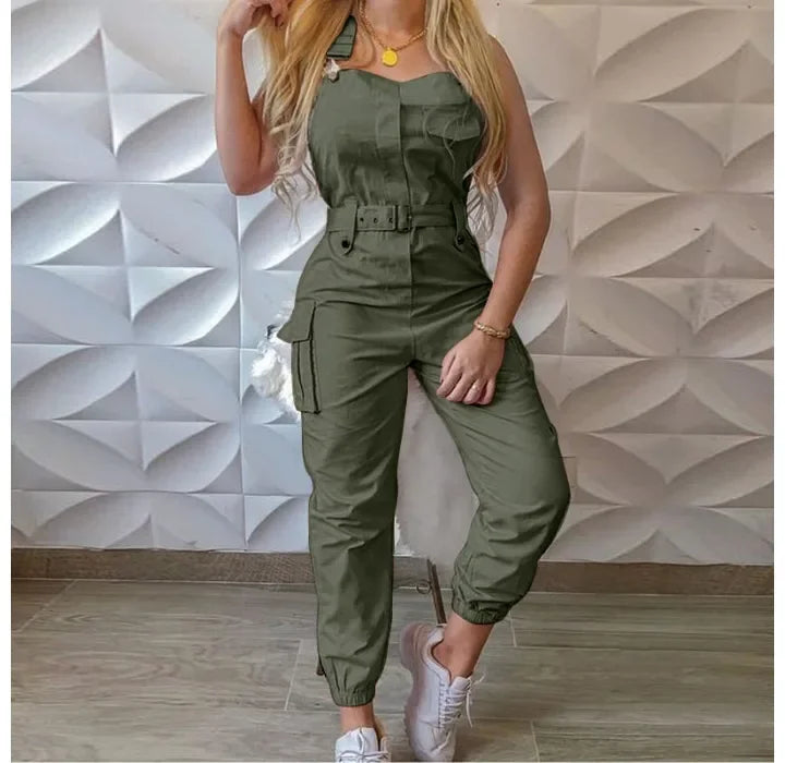 Office Lady Jumpsuit. - Piña Colada