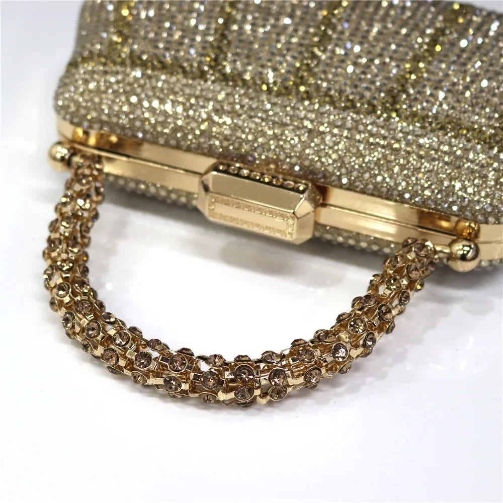 CLUTCH GLITTER BAG FOR EVENING - Piña Colada