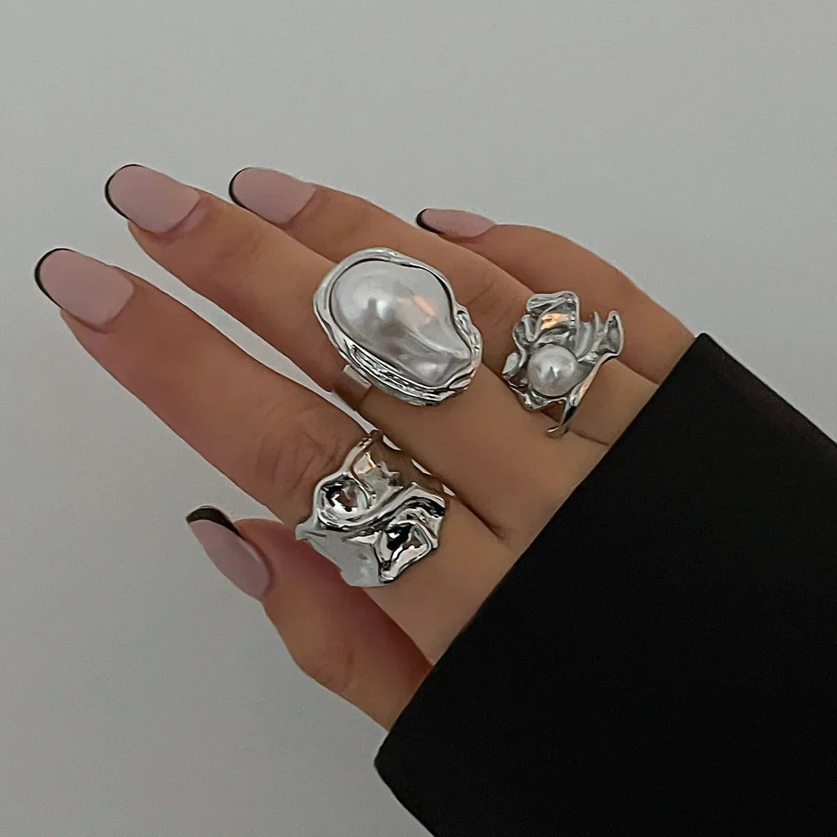 5Pcs/Set Vintage Irregular Metal - Piña Colada