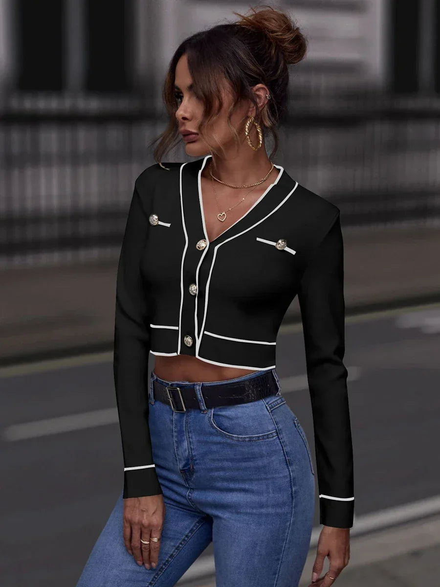 Brandy Stripe Knit Crop Top – Streetwear Style - Piña Colada