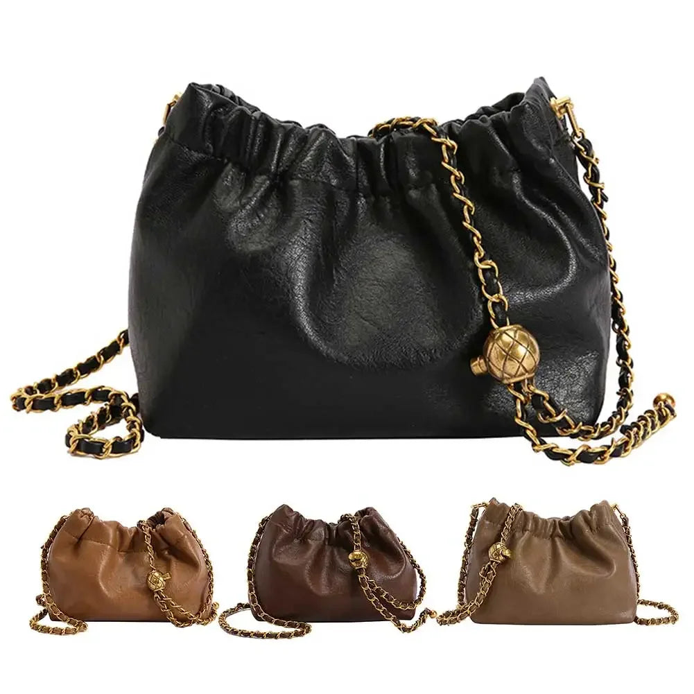 Crossbody Tote Bag PU Leather - Piña Colada