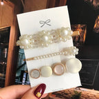 Flower Pearl Hair Clip - Piña Colada