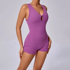 Seamless Sleeveless Yoga Jumpsuit for Women - Piña Colada
