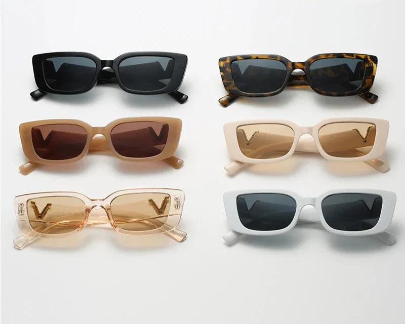 Fashion Rectangle Sunglasses Women - Piña Colada